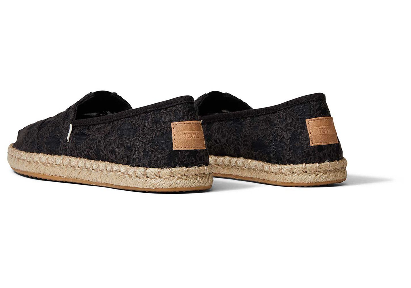 Toms Alpargata Rope Espadrille Black - Womens - 34109-NZOK